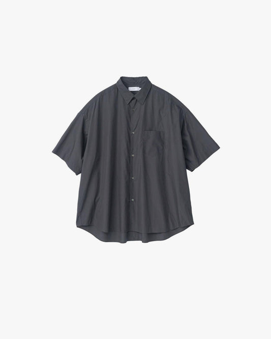 Broad S/S Oversized Regular Collar Shirt C.GRAY