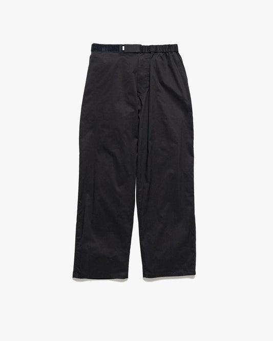 Solotex Twill Slim Waisted Wide Tapered Chef Pants BLACK
