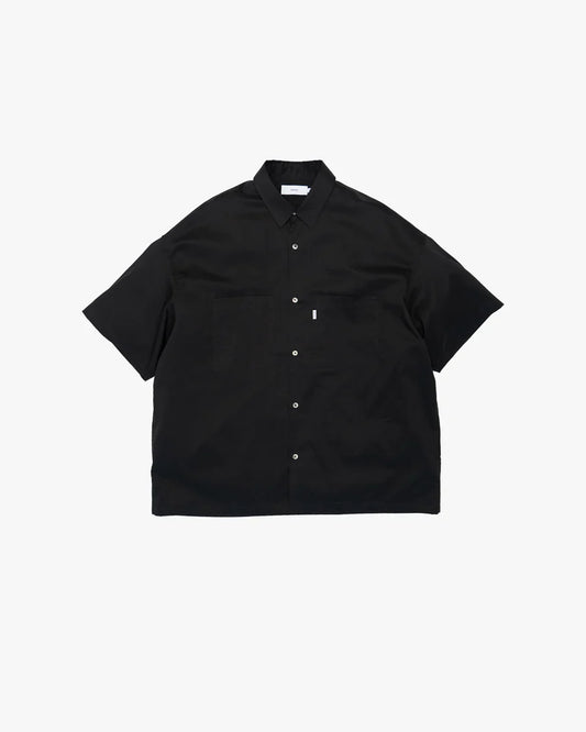 Solotex Twill S/S Oversized Box Shirt BLACK