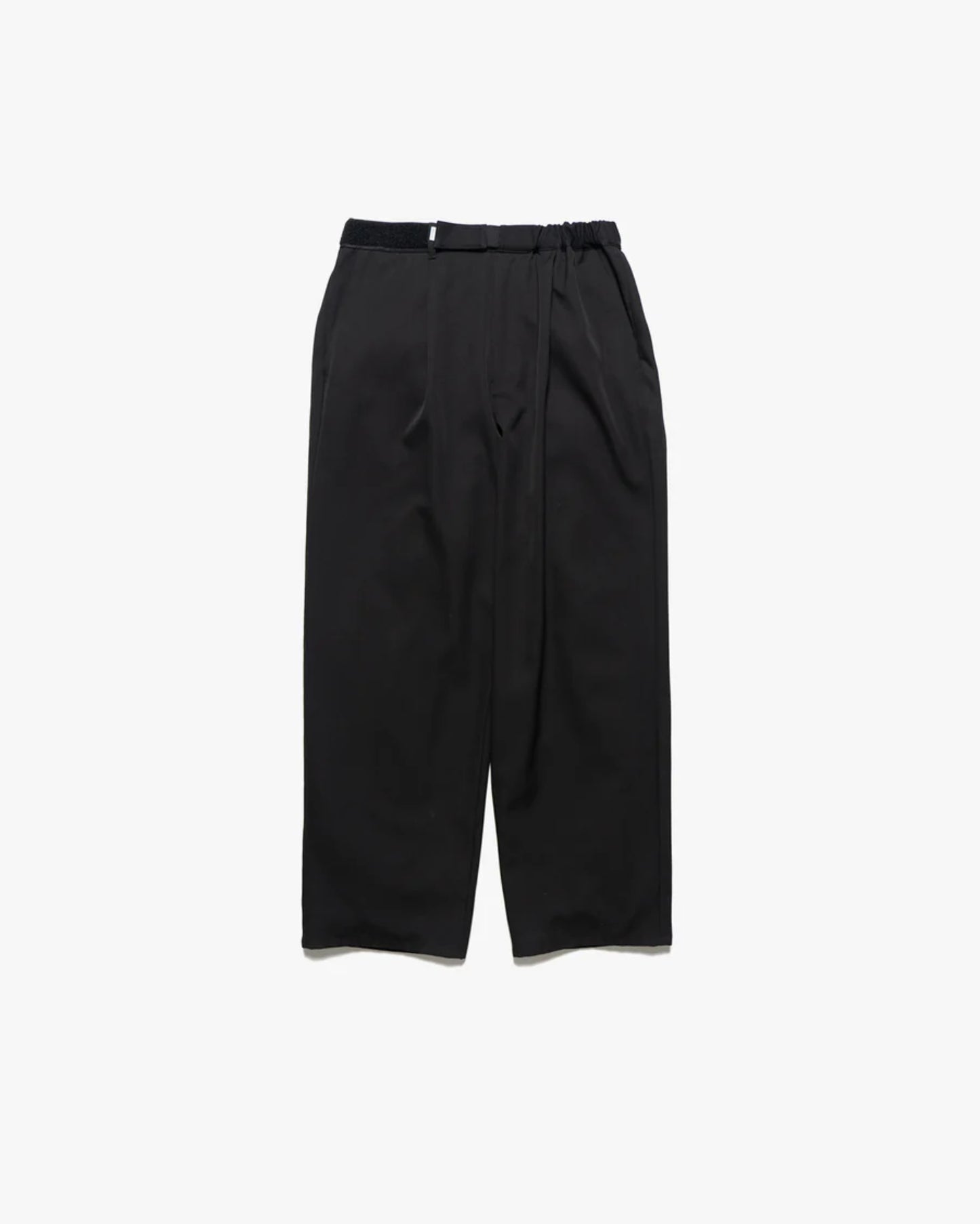 Scale Off Wool Wide Chef Pants BLACK