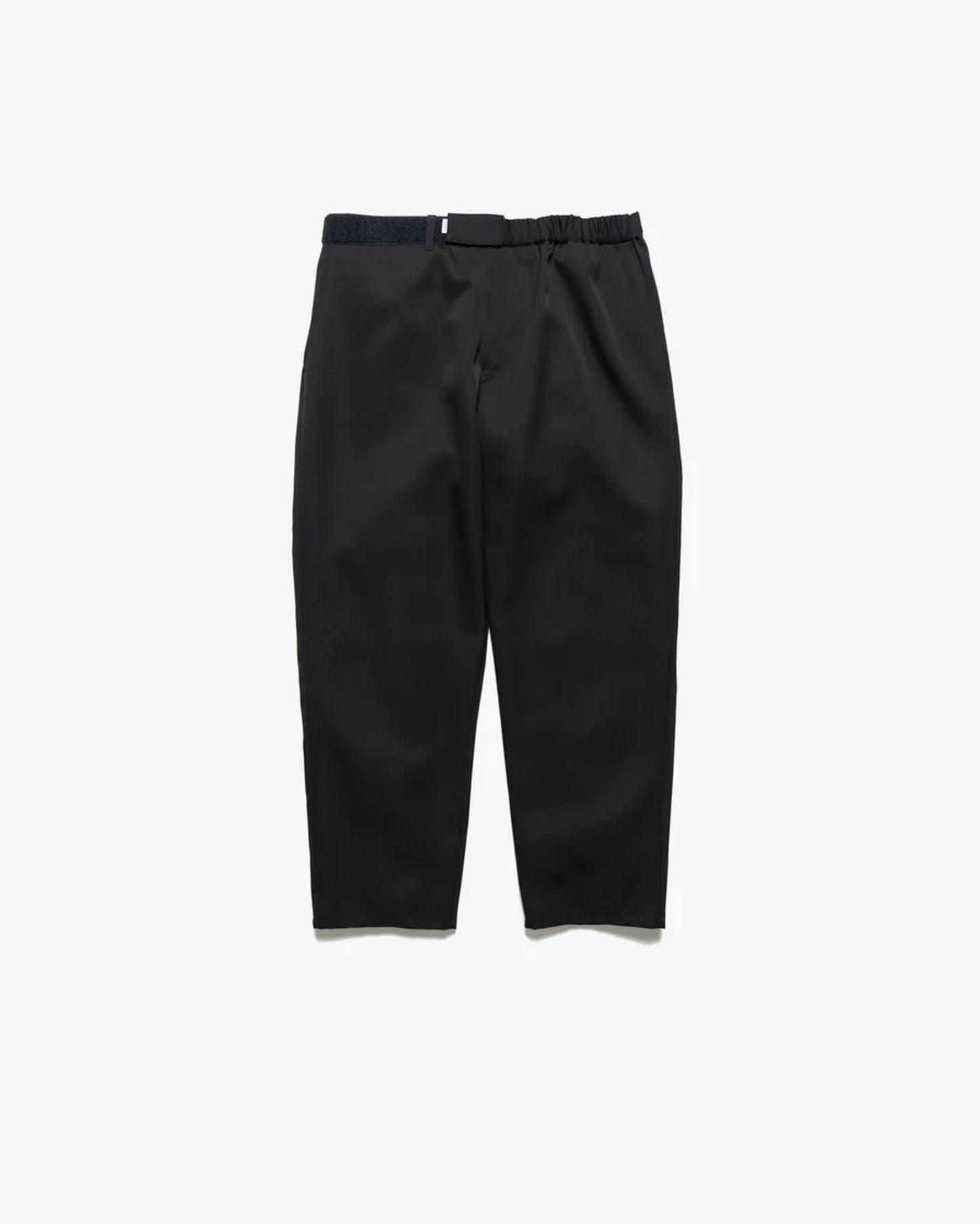 Scale Off Wool Wide Tapered Chef Pants BLACK