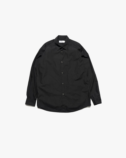 Broad Regular Collar Shirt BLACK