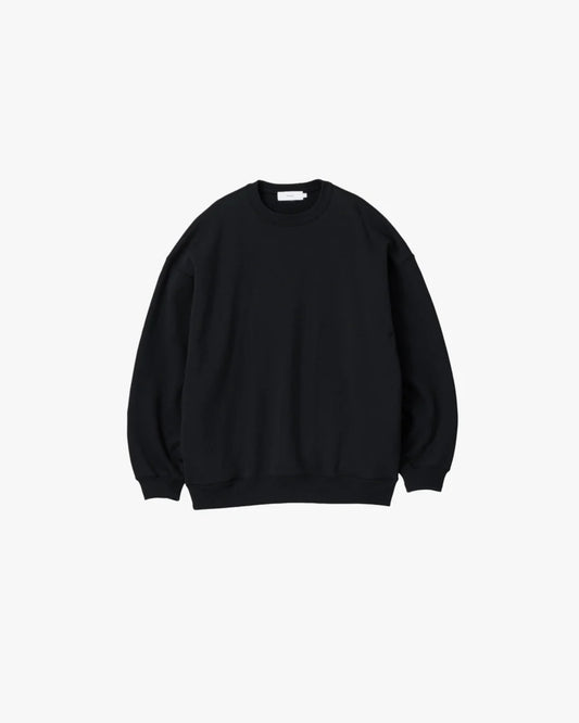 AZUMA Terry Crew Neck Sweat BLACK