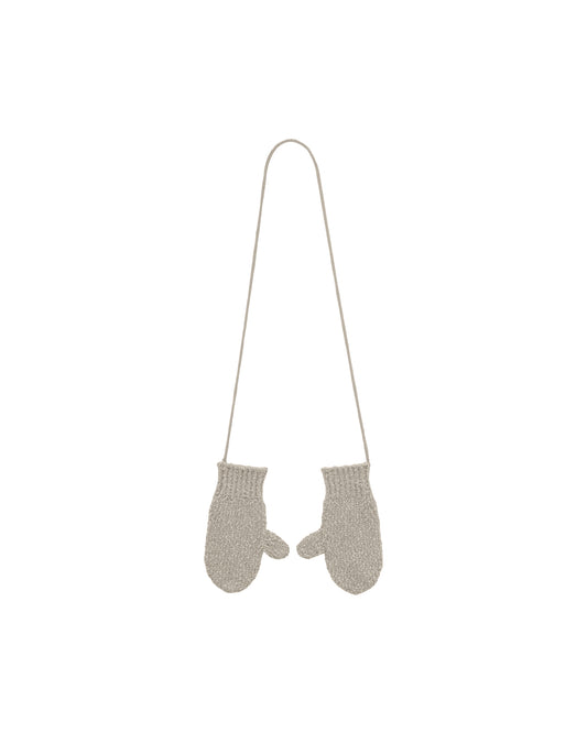 Cotton Wool Slub Mittens ASH