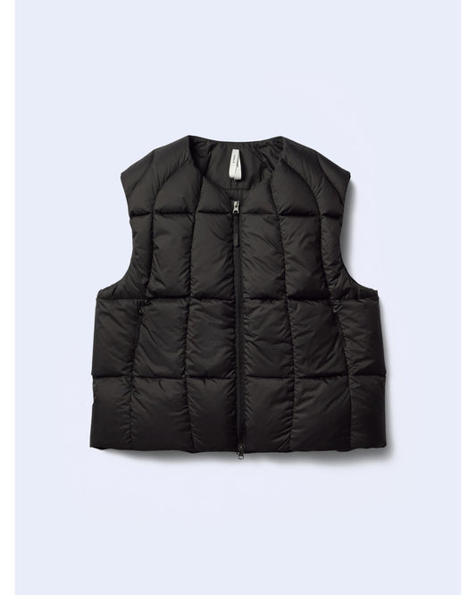 Three-Dimensional Down Light Vest  BLACK