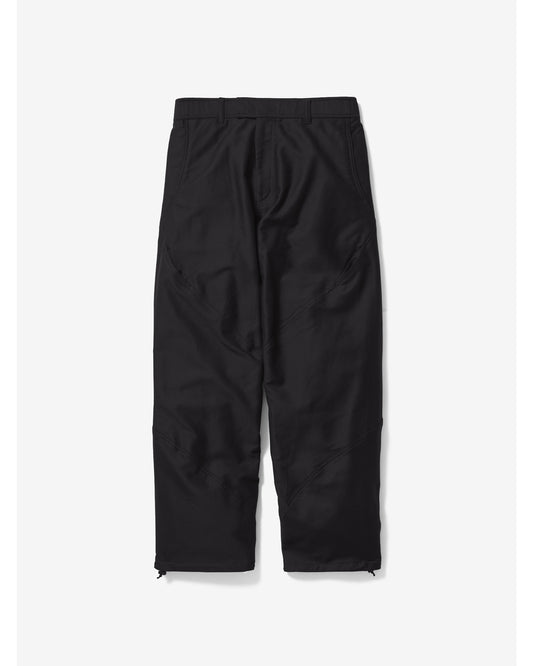 Cotton Silk Blend Helicoid Wide Pants BIOTITE