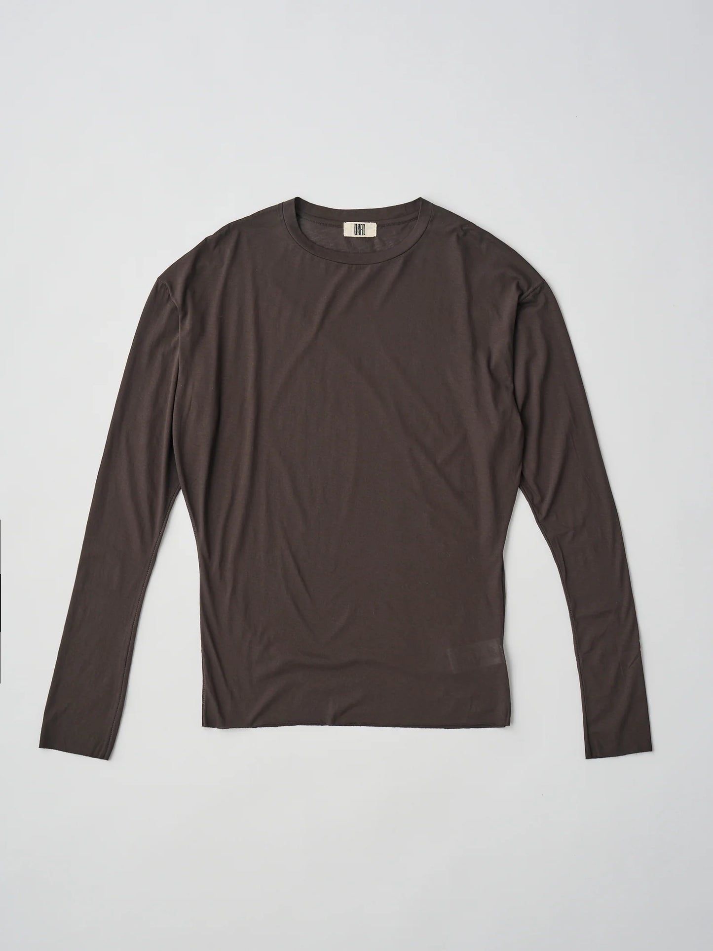 twisted cotton sheer jersey long sleeve Tee