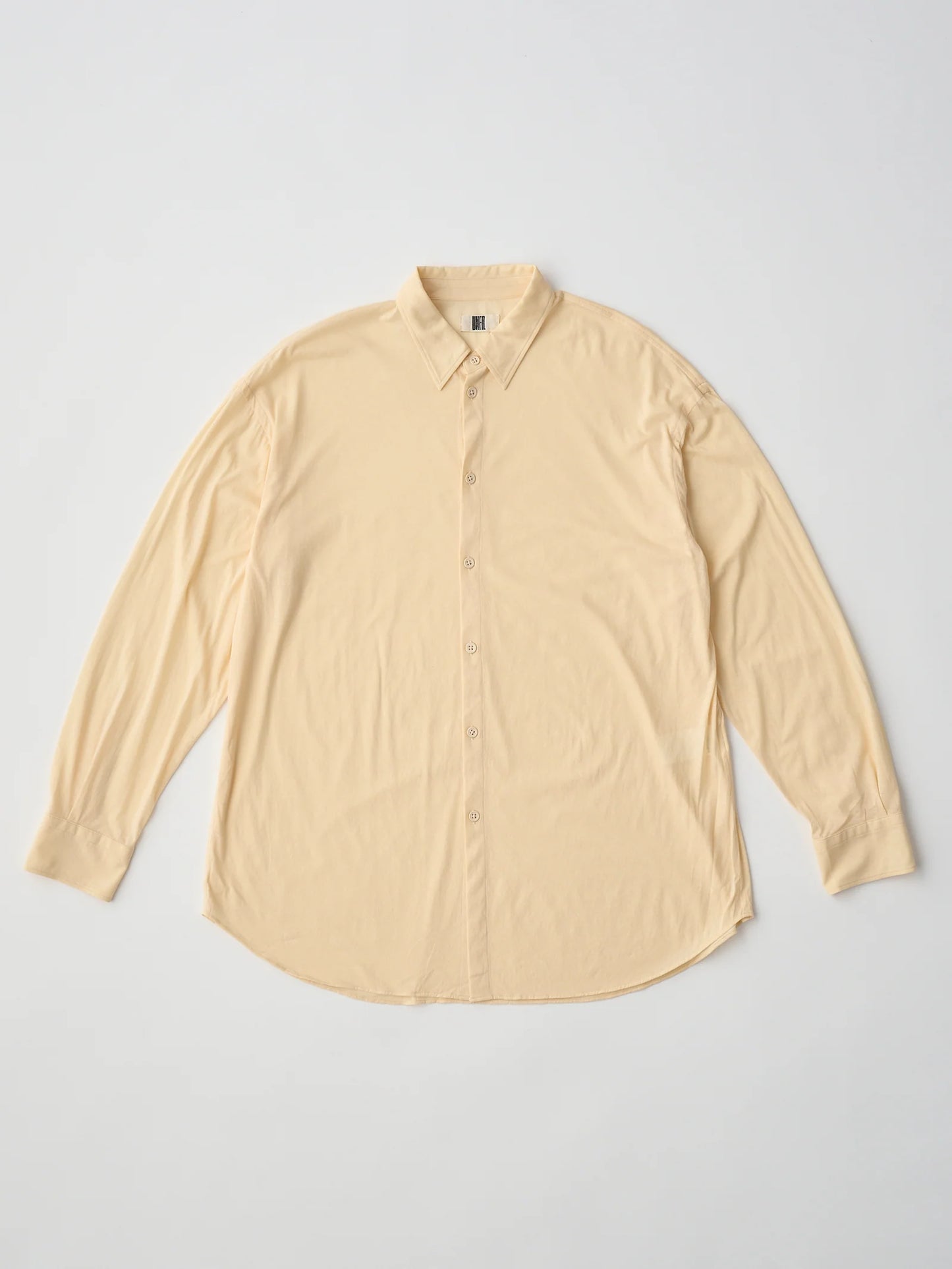 twisted cotton sheer jersey fluid shirt