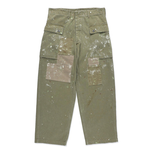 PAINT STAINED USMC P-44 HBT TROUSERS
