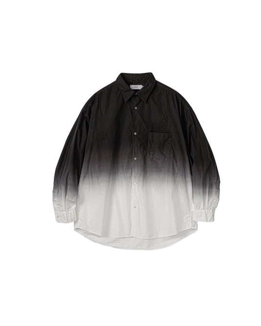 Broad L/S Oversized Regular Collar Shirt BLACK SHADE