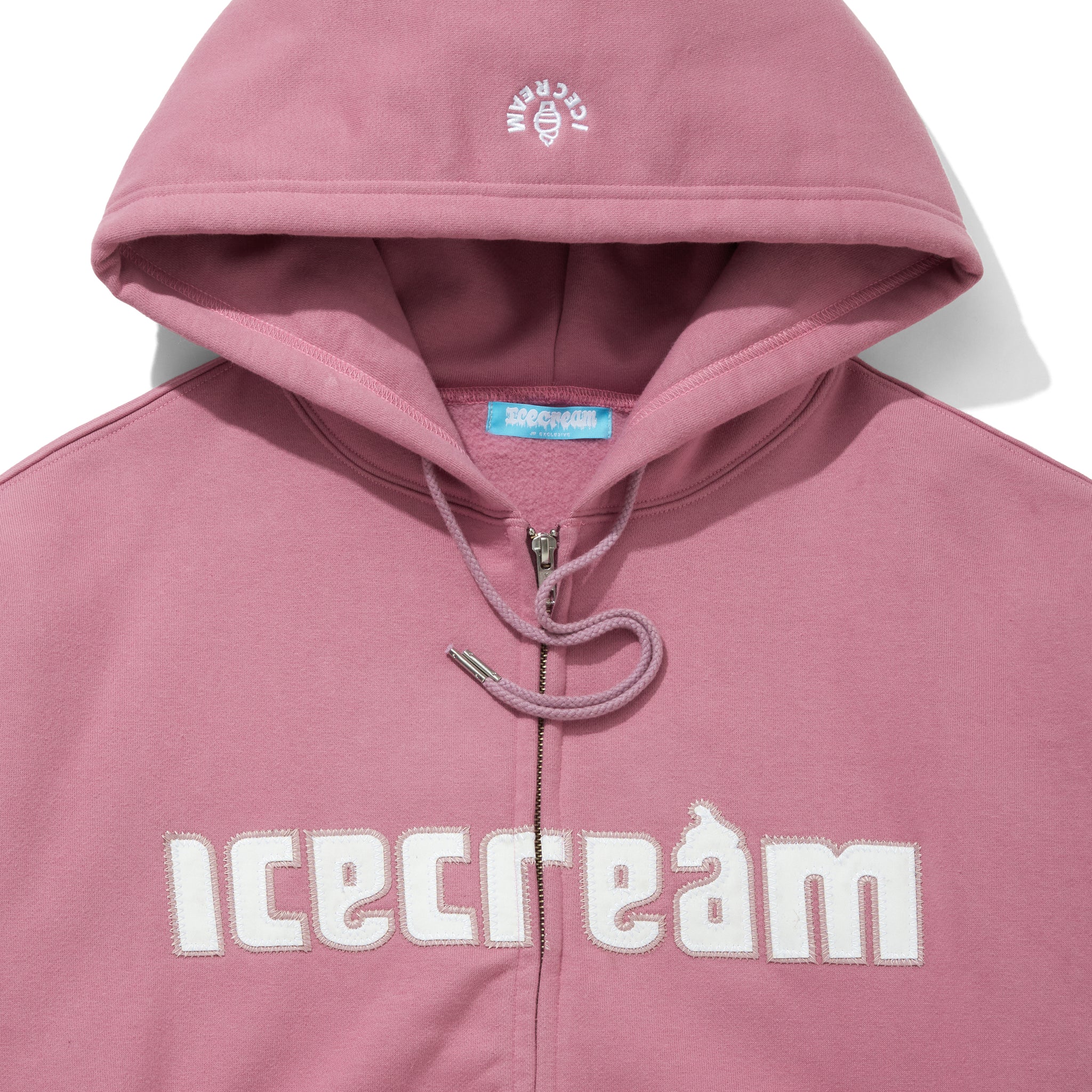 APPLIQUE LOGO ZIP UP COTTON HOODIE – TIME AFTER TIME