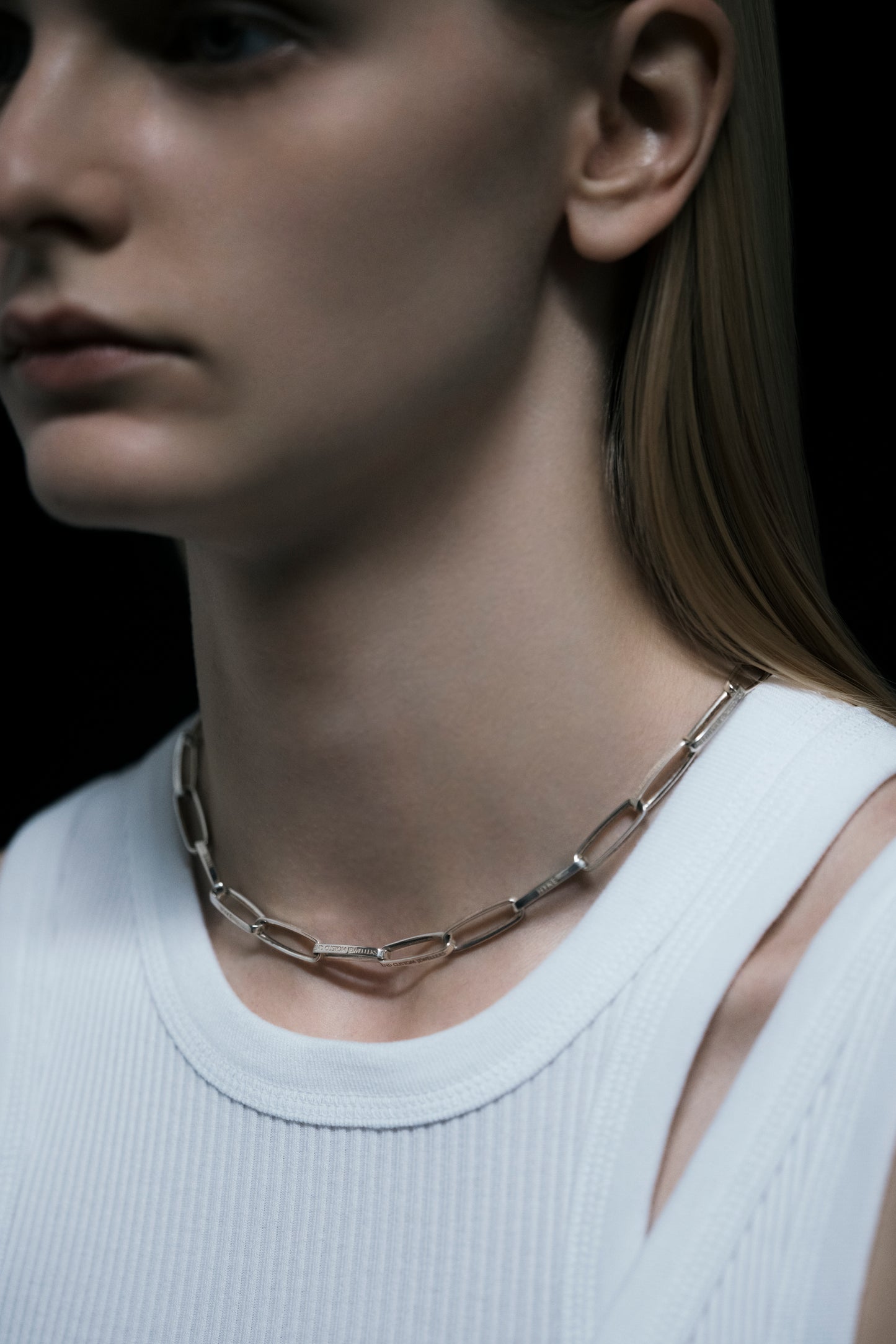 HALF ROUND CHAIN NECKLACE 19377
