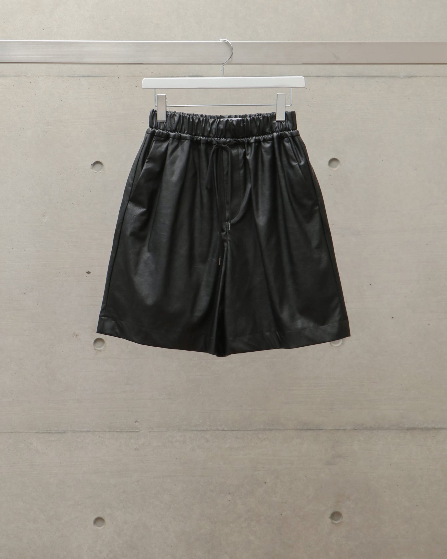 SYNTHETIC LEATHER SHORTS
