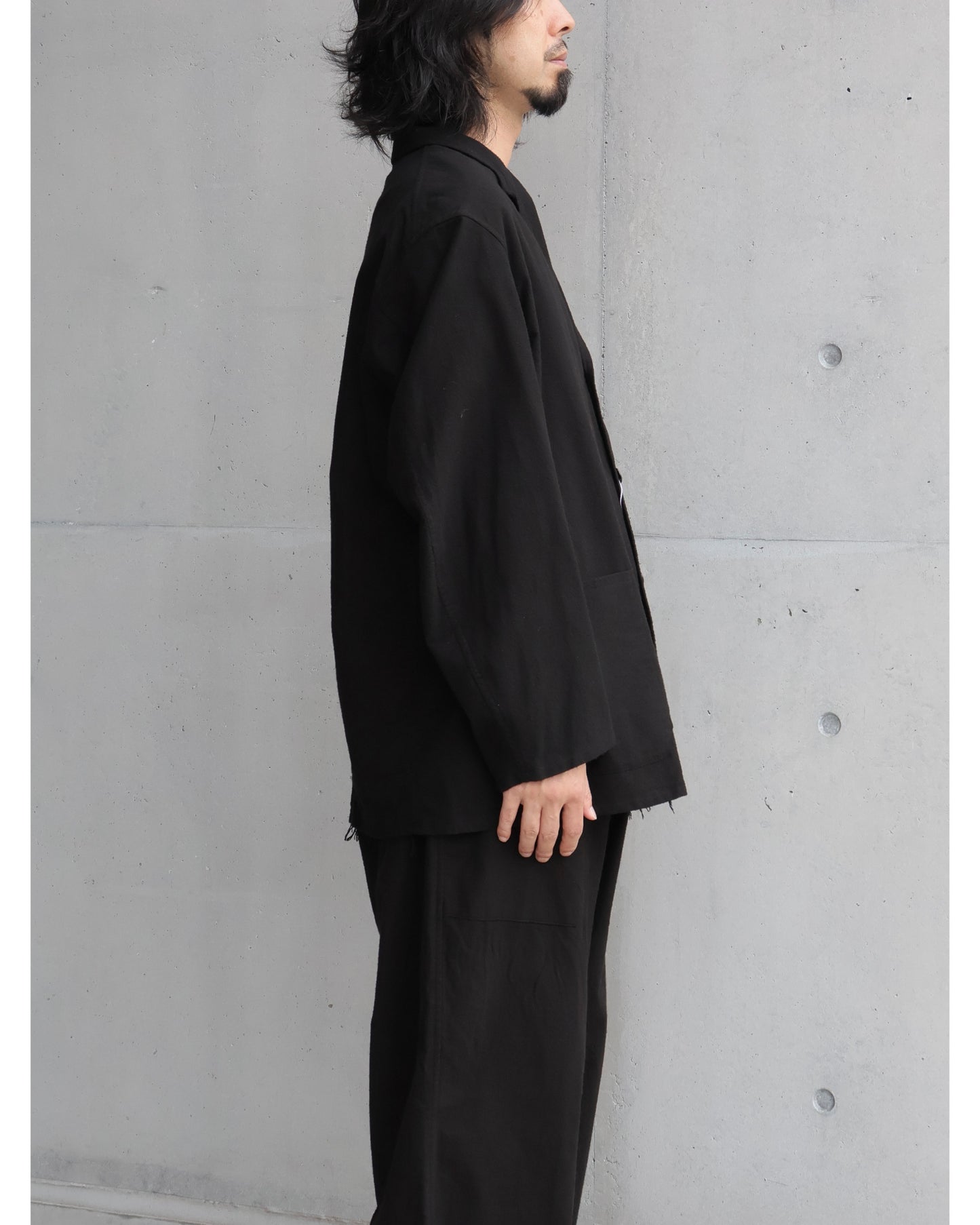 コットンネル ジャケット BLACK