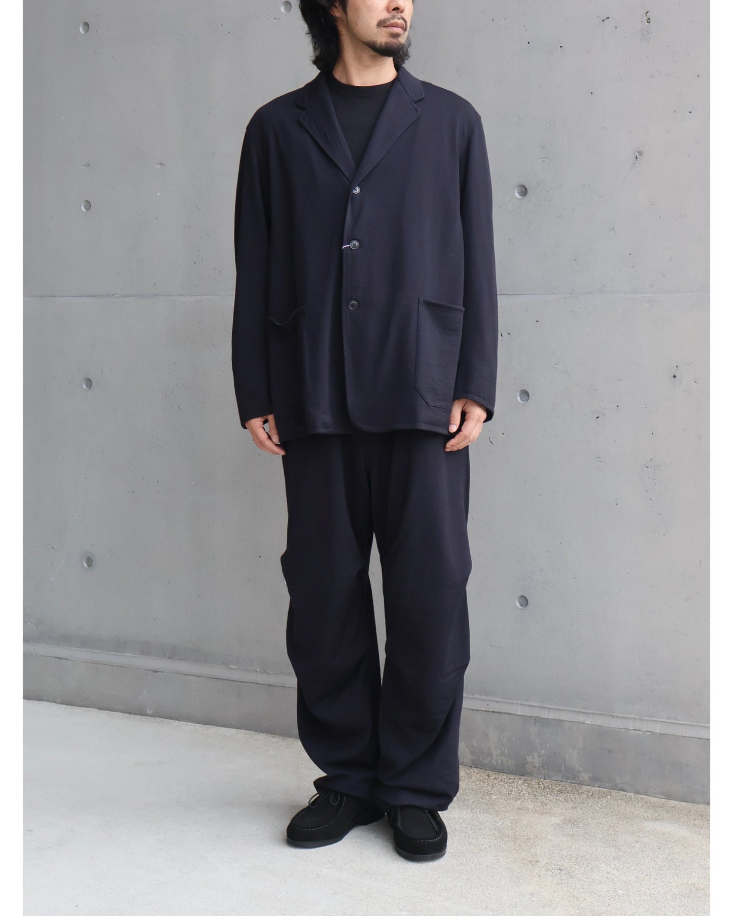 ウールニット ジャケット NAVY