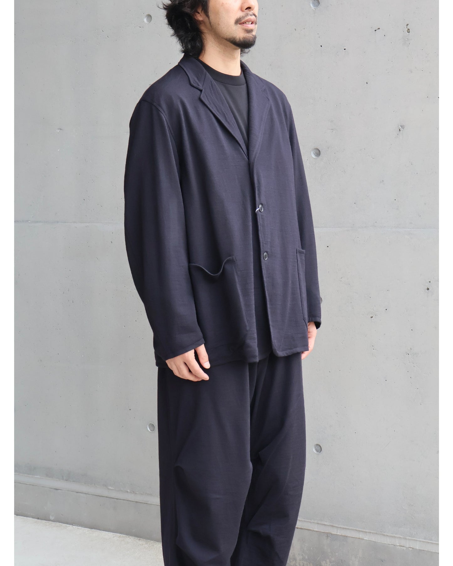 ウールニット ジャケット NAVY