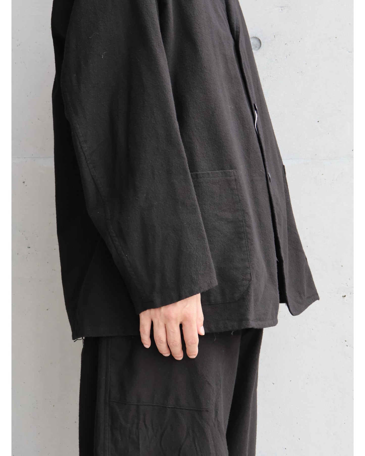 コットンネル ジャケット BLACK
