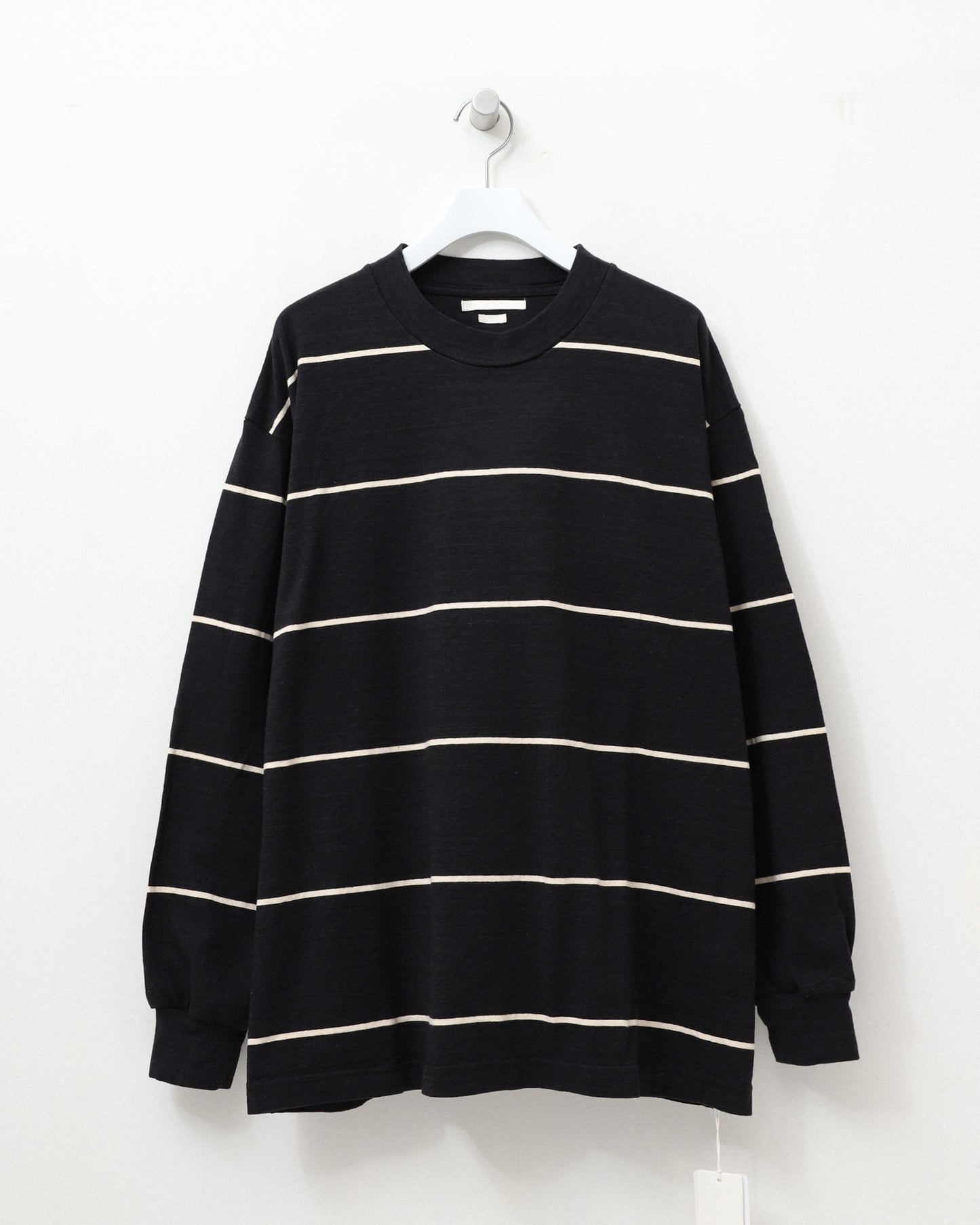 C/NAPP Border L/S Tee Black-BODY×Ivory-Line