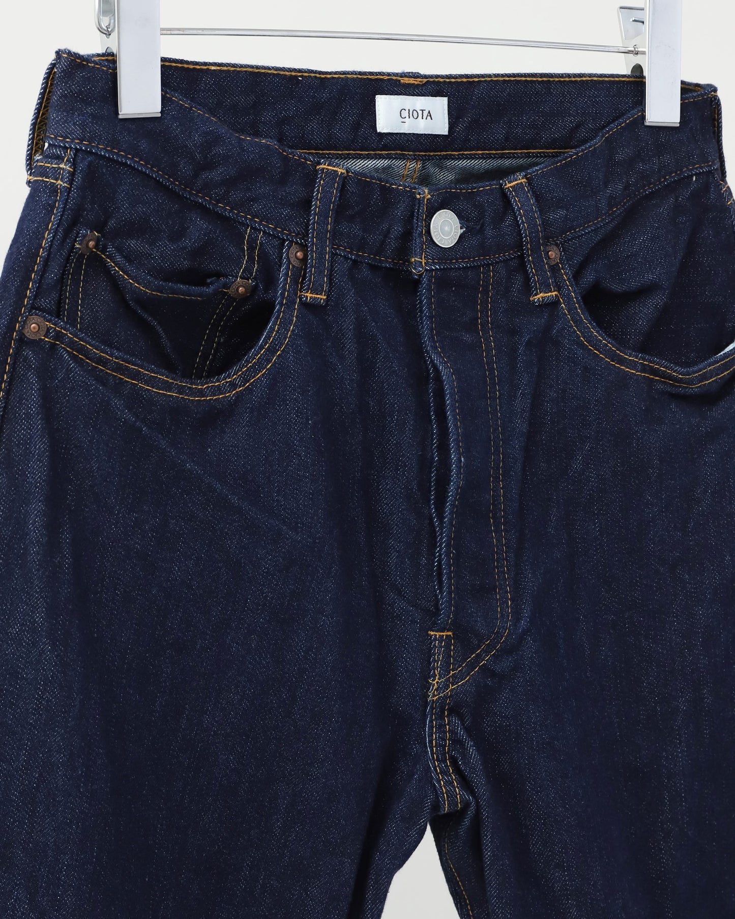 Straight 5 Pocket Pants (Real Indigo) NAVY