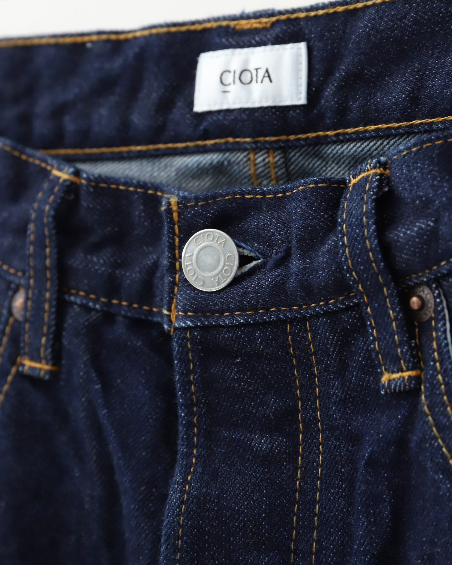 Straight 5 Pocket Pants (Real Indigo) NAVY