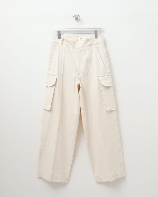 Twill French Combet Trousers Ivory