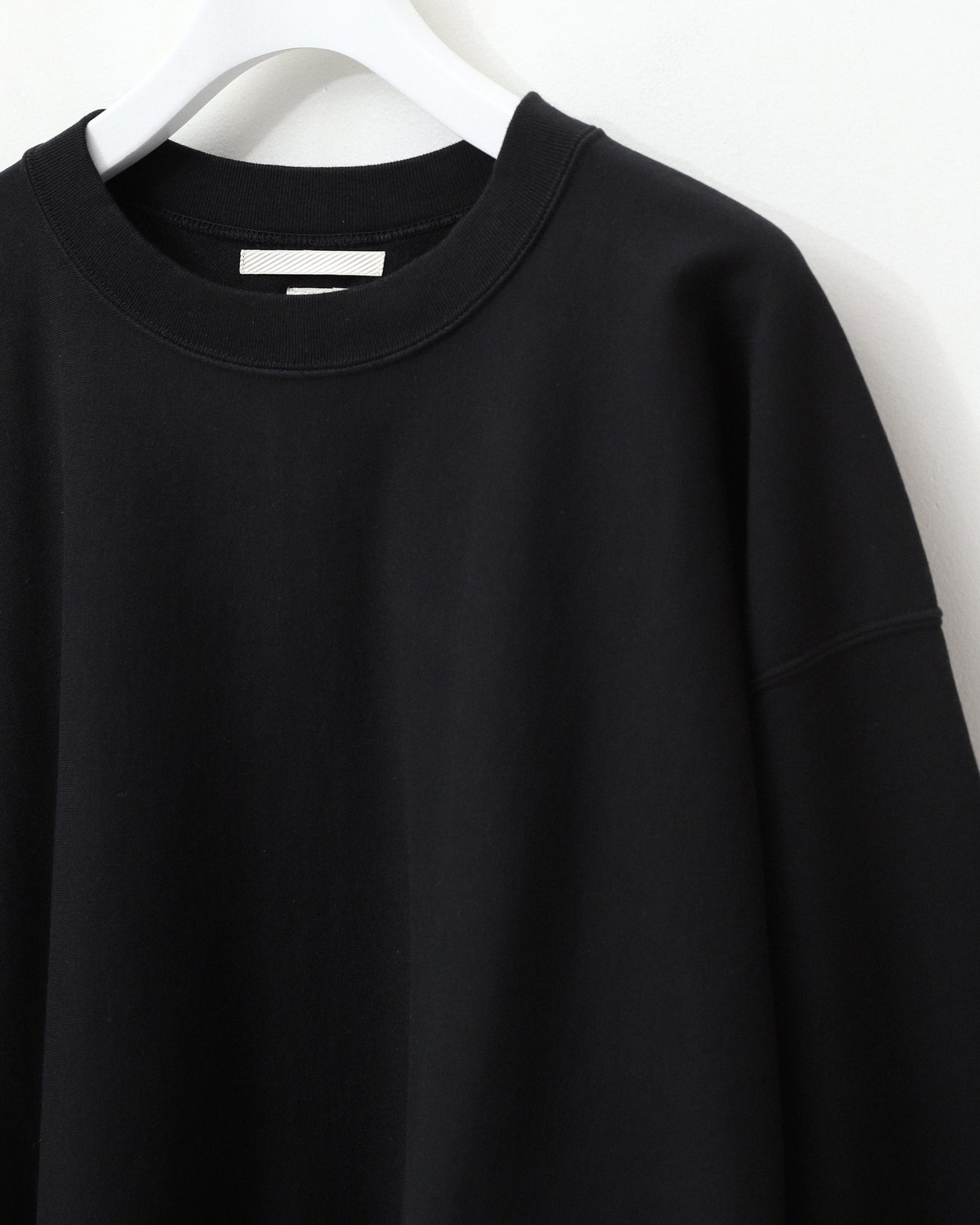 Light Sweat Crew-neck P/O Black