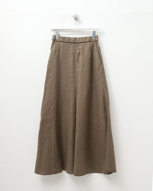 washed linen skirt