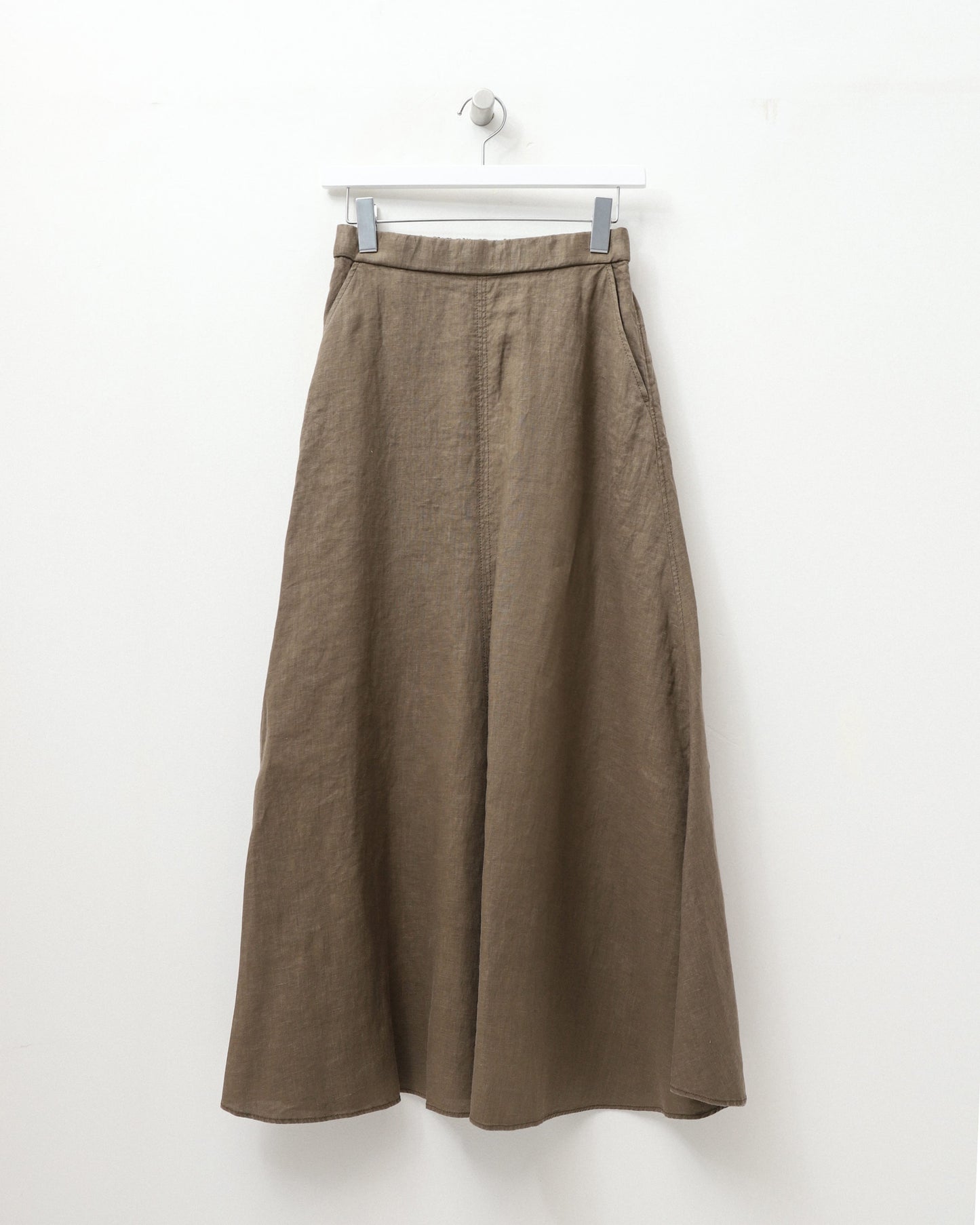 【U LAN】Bridge Washed Leather Skirt 