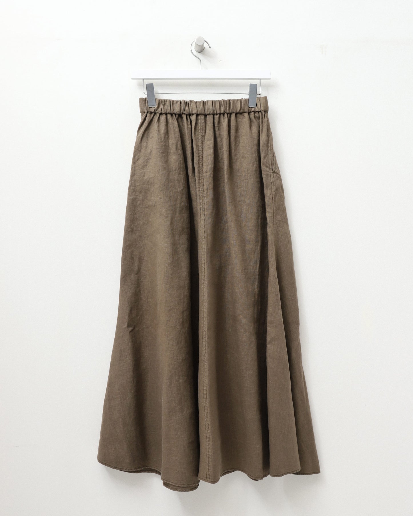 washed linen skirt