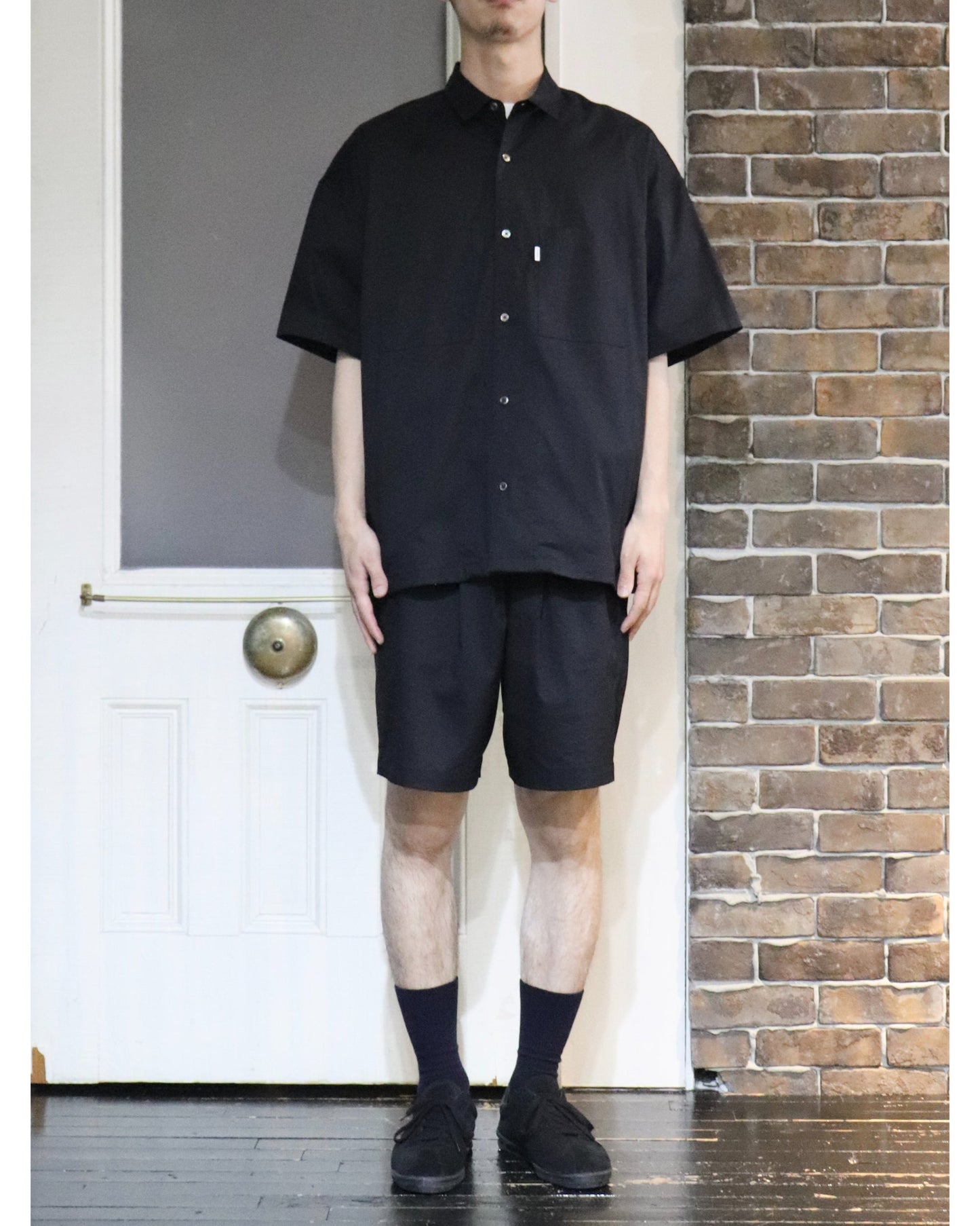 Solotex Twill Wide Chef Shorts BLACK