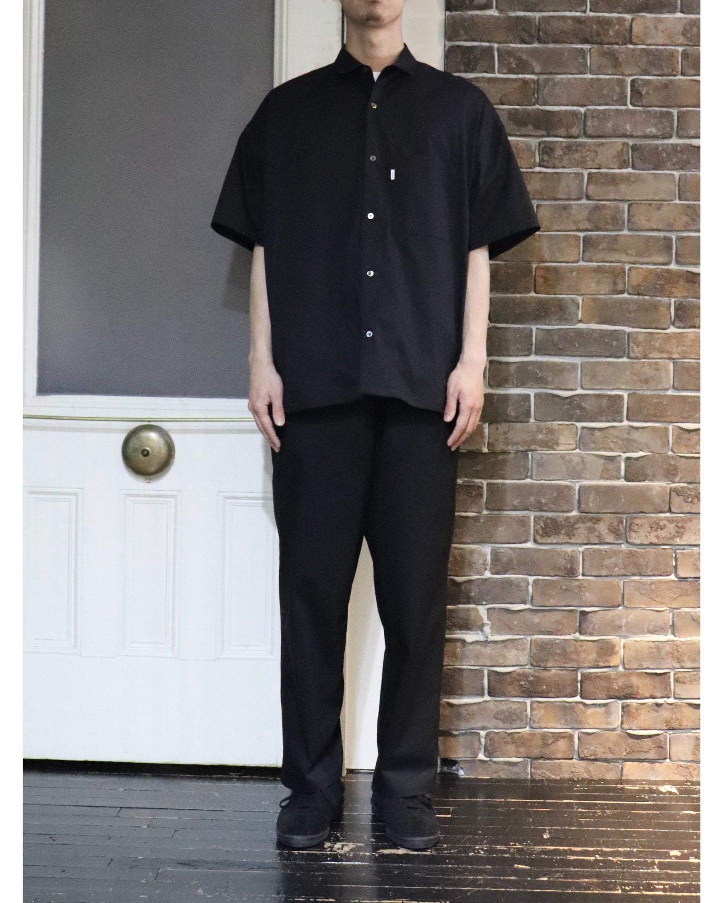 Solotex Twill Wide Tapered Chef Pants BLACK