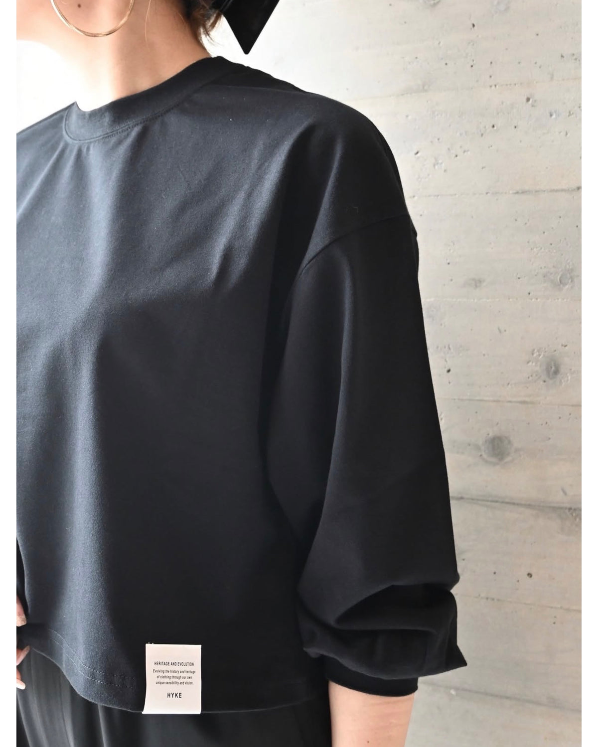 CROPPED LONG-SLV TEE / BIG FIT(6.5OZ) 12454