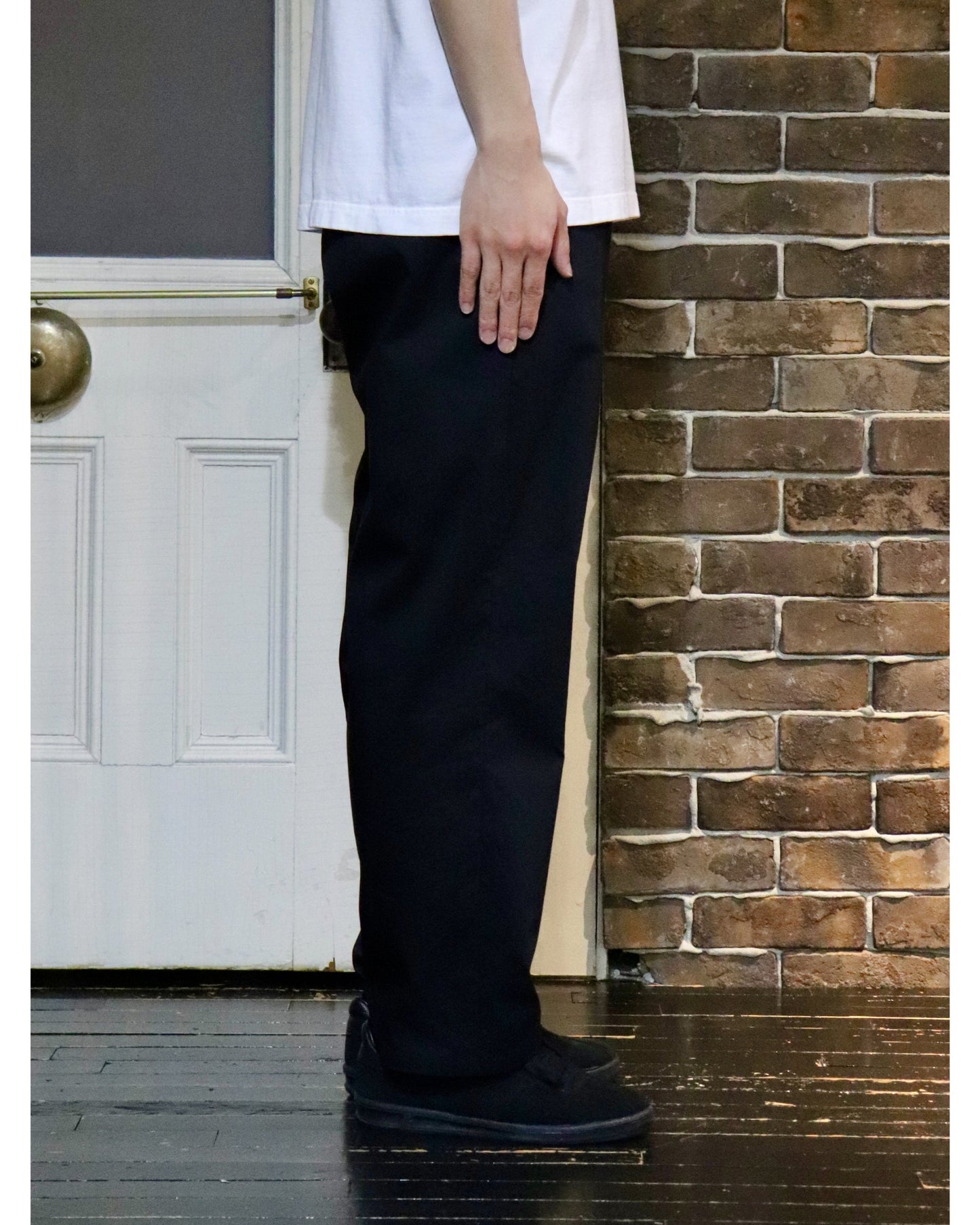 Solotex Twill Wide Tapered Chef Pants BLACK