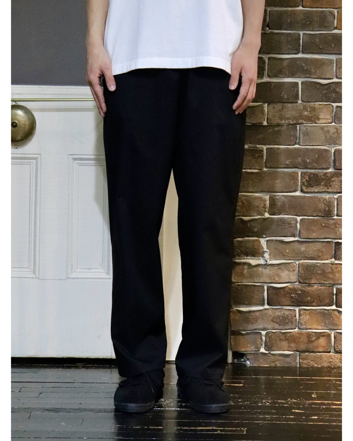 Solotex Twill Wide Tapered Chef Pants BLACK