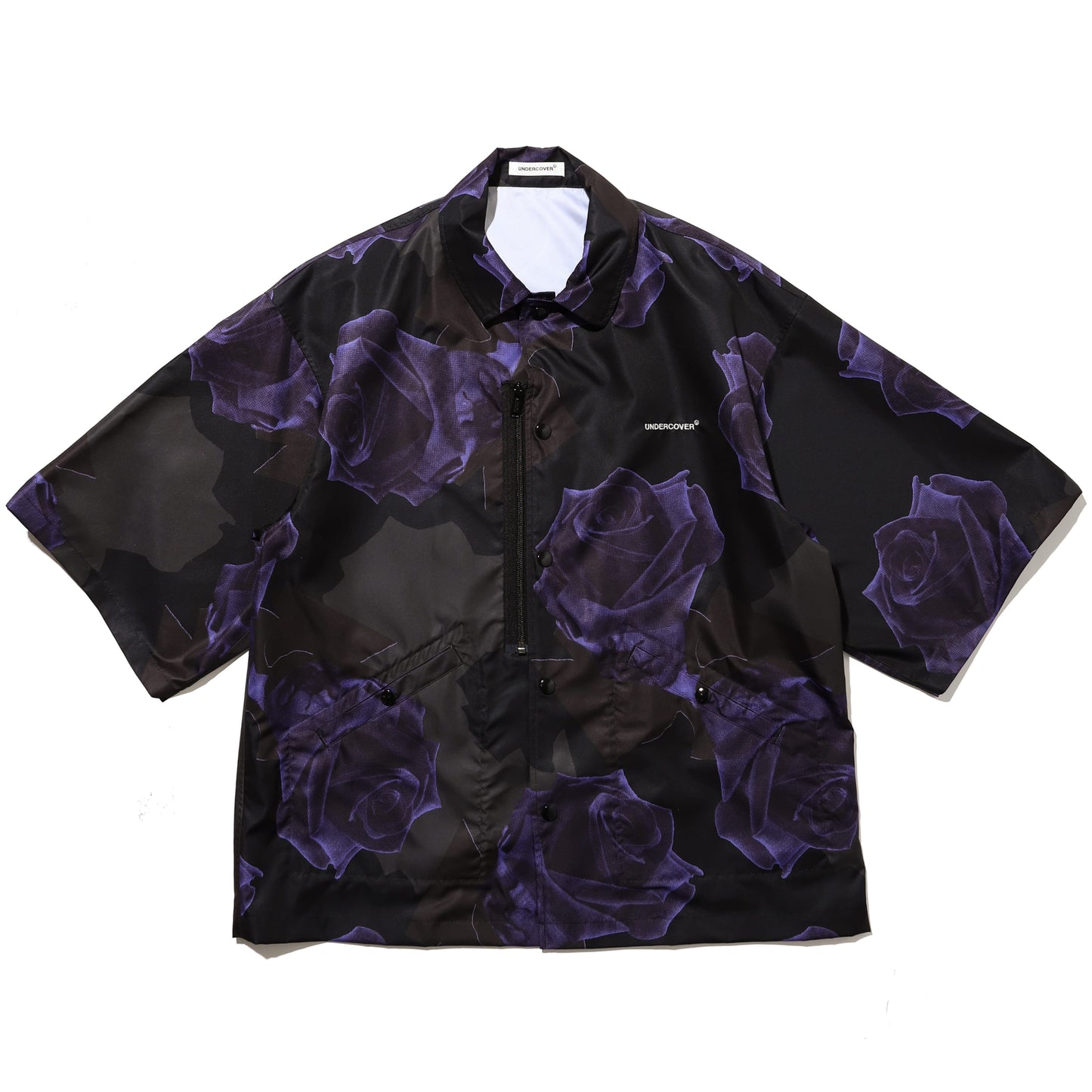 ROSE ALOHA Pe TAFFETA COACH JKT S/S SHIRT