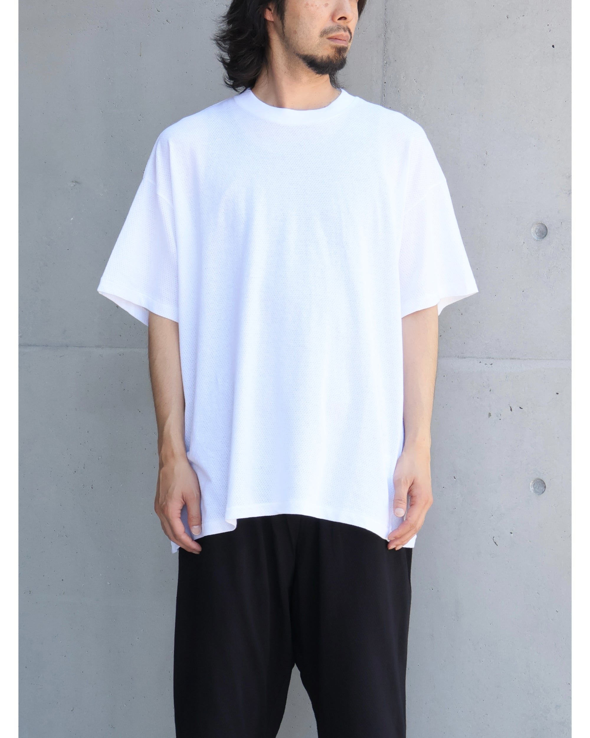 【お気にいる】 半袖Tシャツ コットンメッシュ WHITE TIME AFTER TIME – トップス