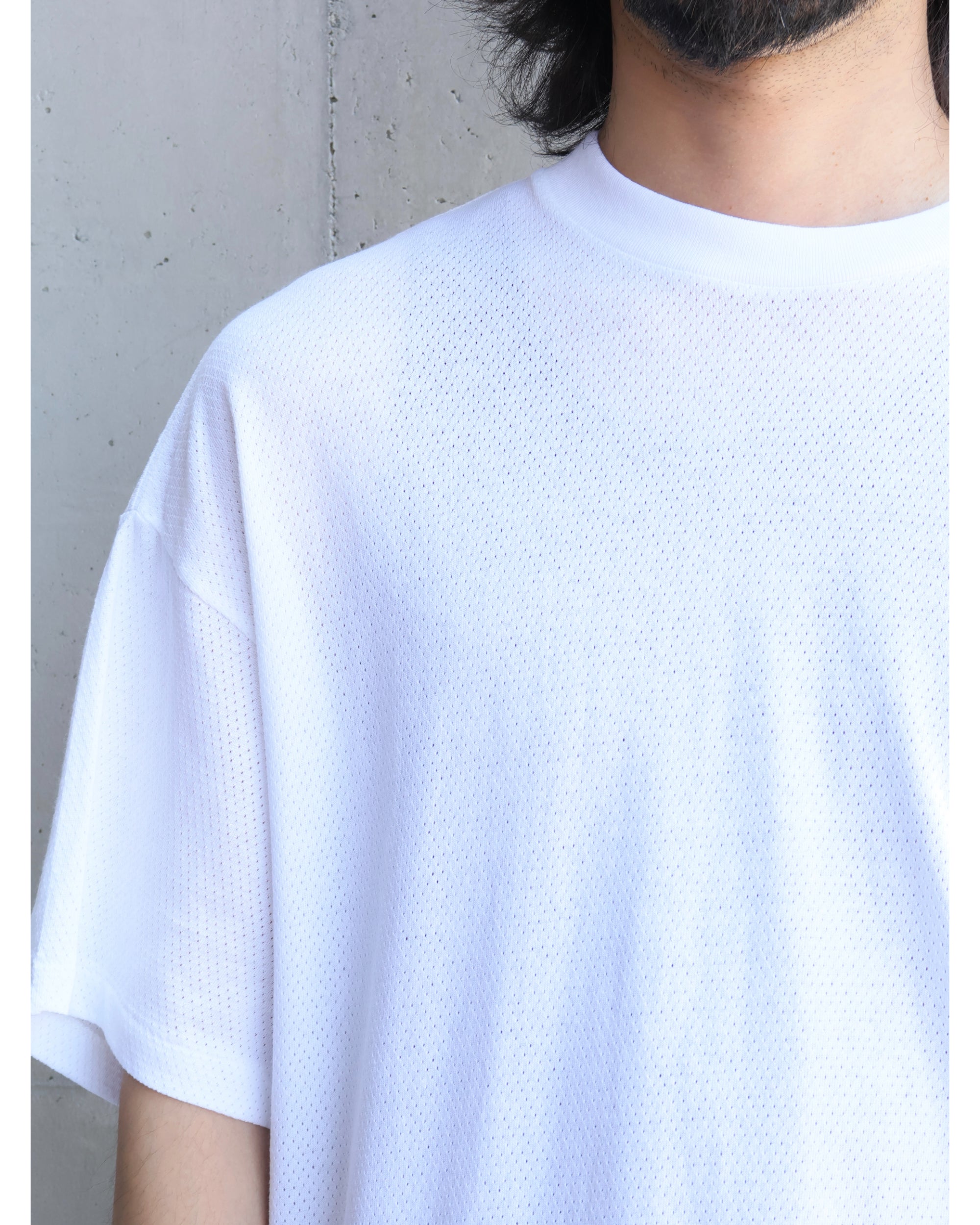 コットンメッシュ 半袖Tシャツ WHITE – TIME AFTER TIME