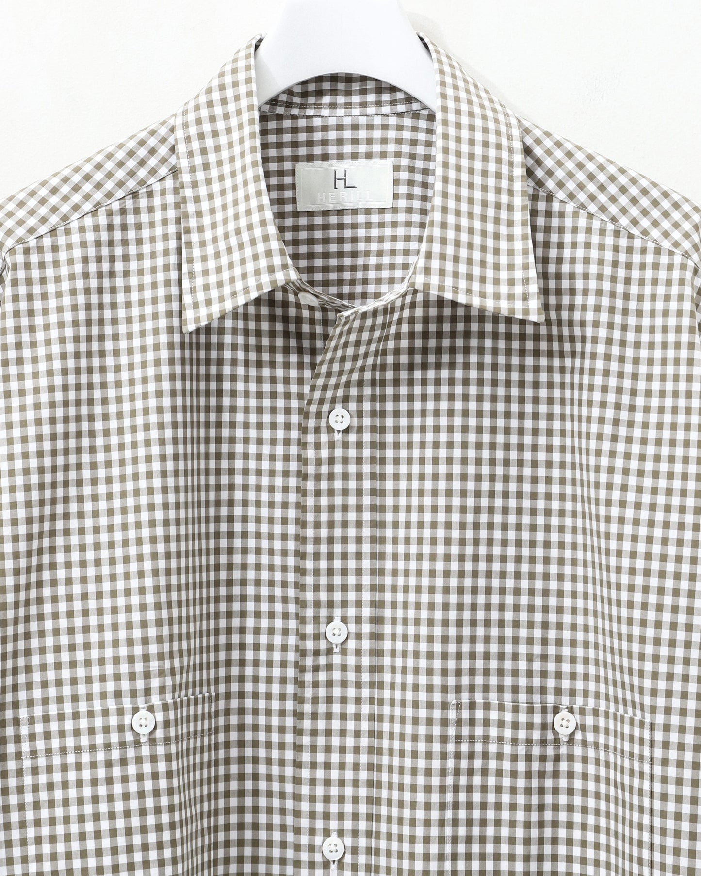 Suvin work shirt  OLIVE GINGHAM