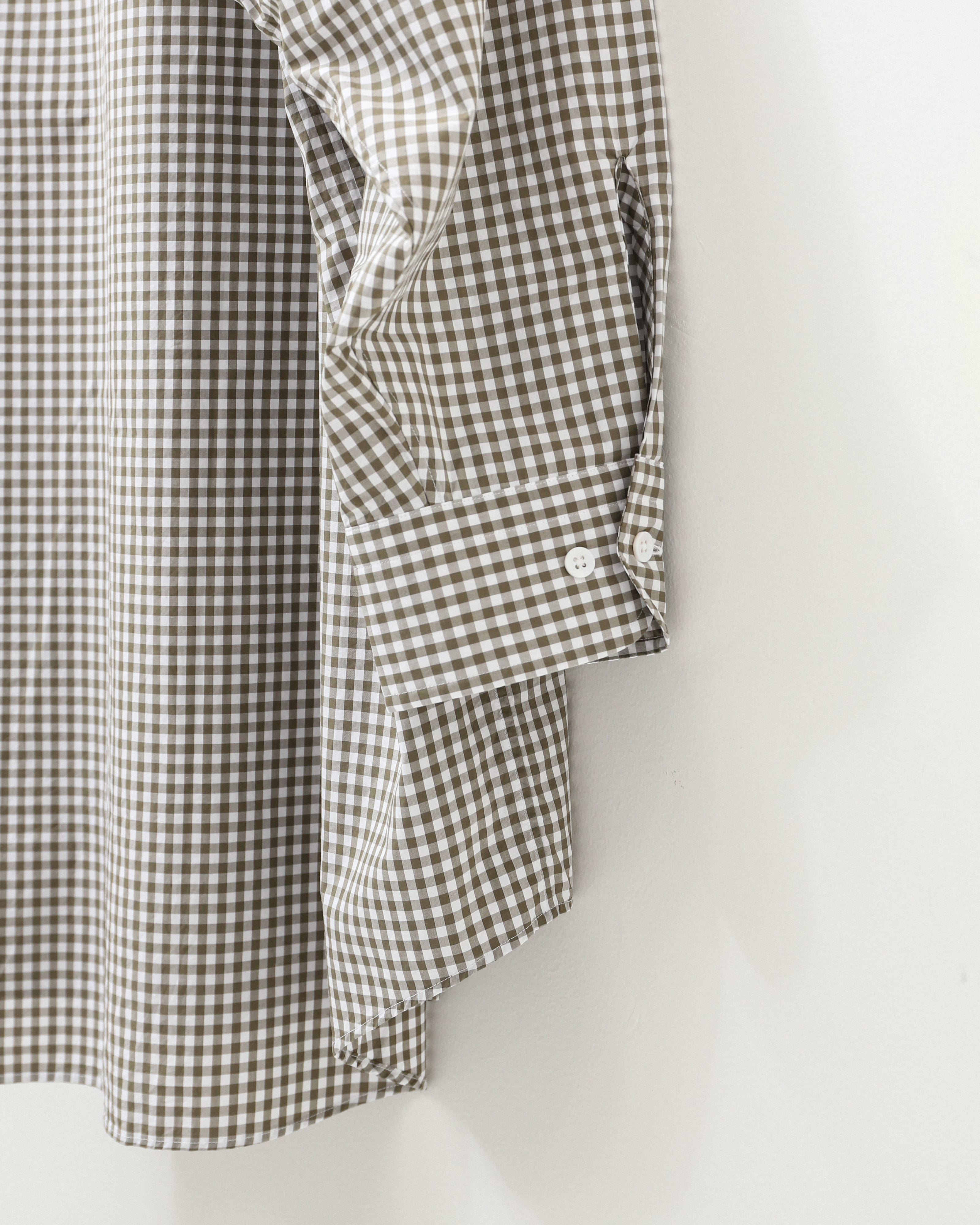 Suvin work shirt OLIVE GINGHAM – TIME AFTER TIME