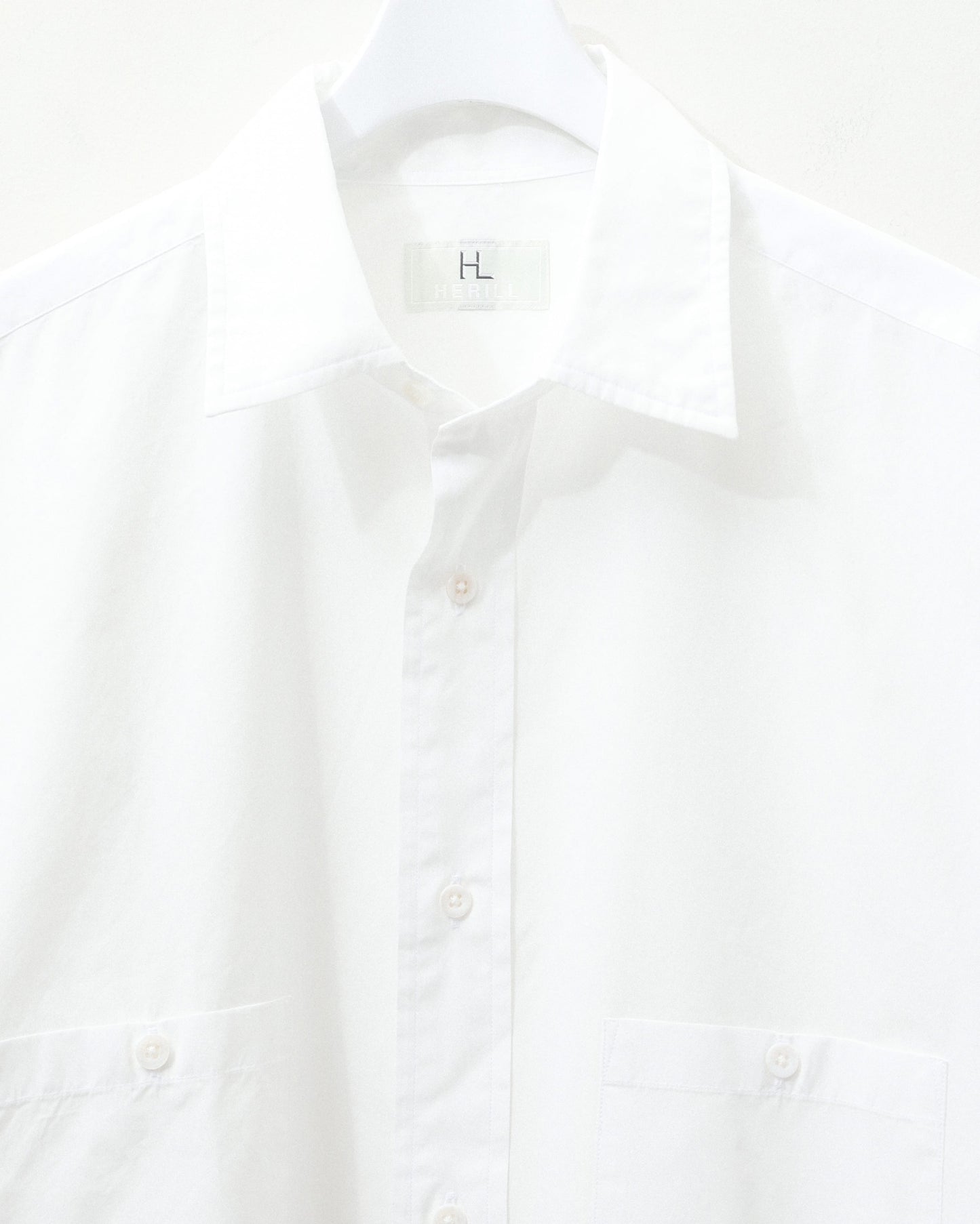 Suvin work shirt  WHITE