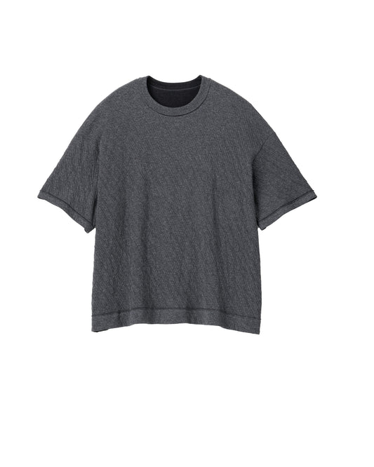 Double Face Jersey S/S Crew Neck GRAY