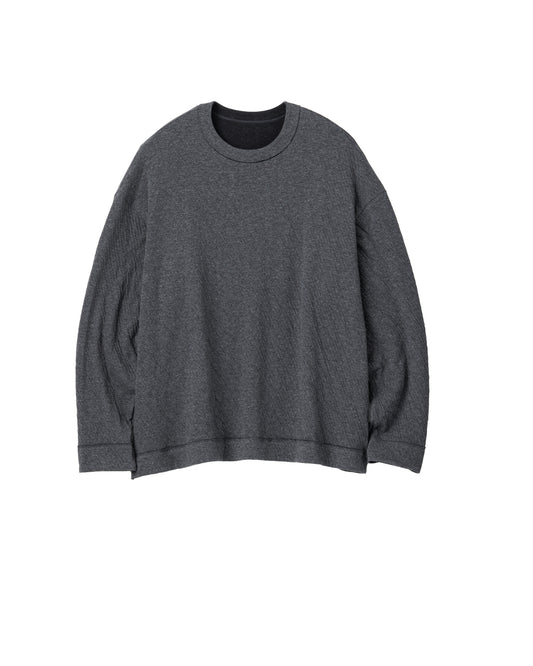 Double Face Jersey L/S Crew Neck GRAY