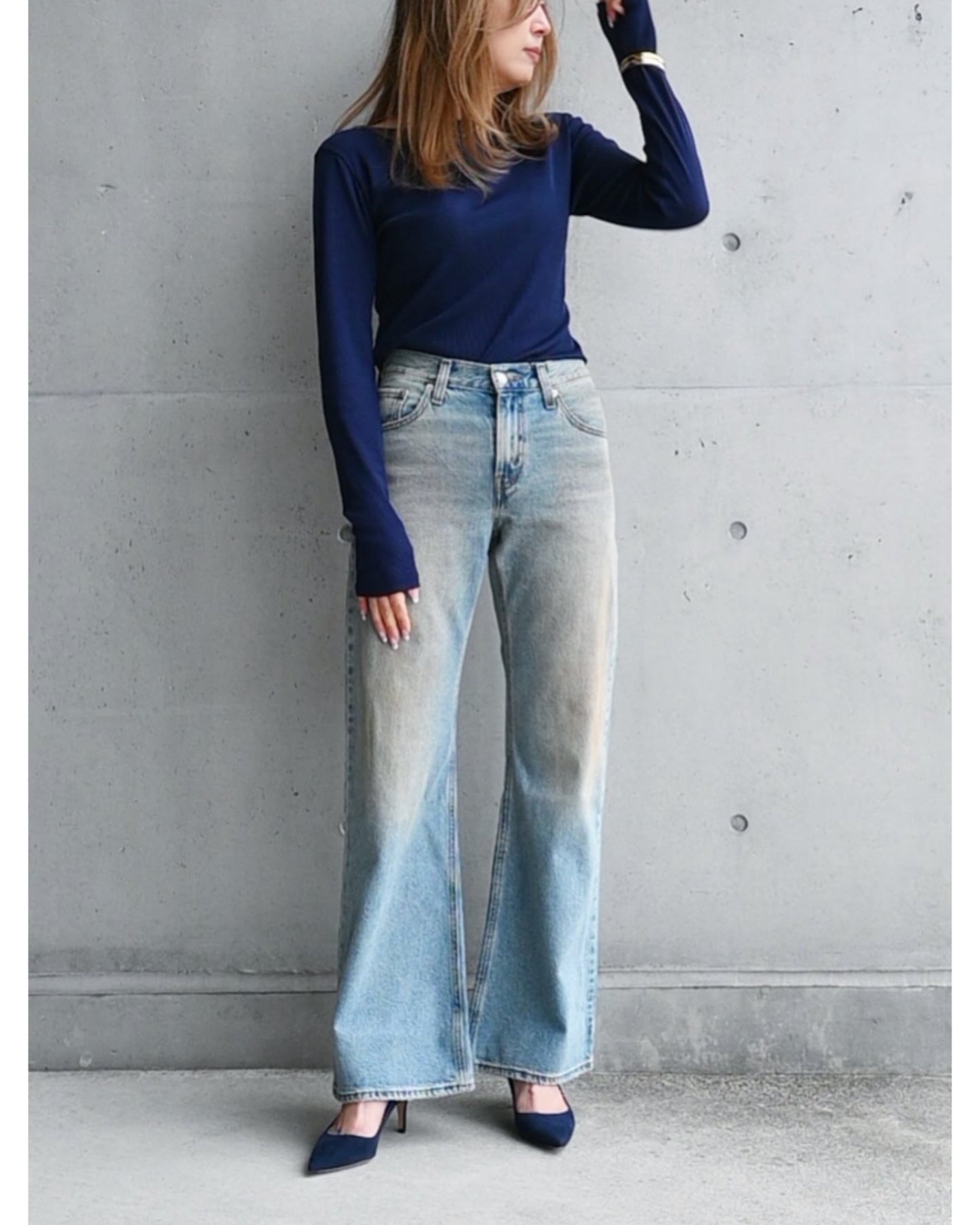 SHEER RIB LONG SLEEVE TEE