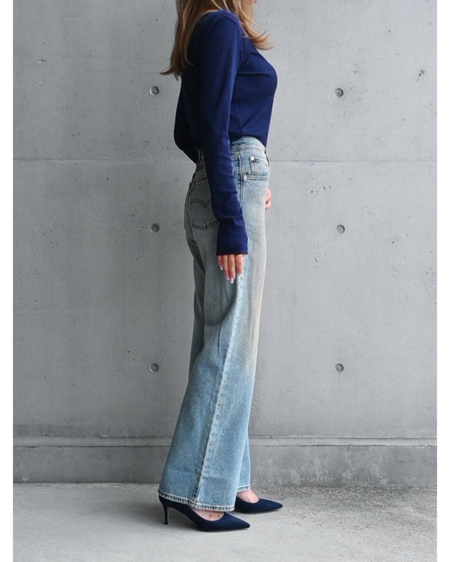 SHEER RIB LONG SLEEVE TEE