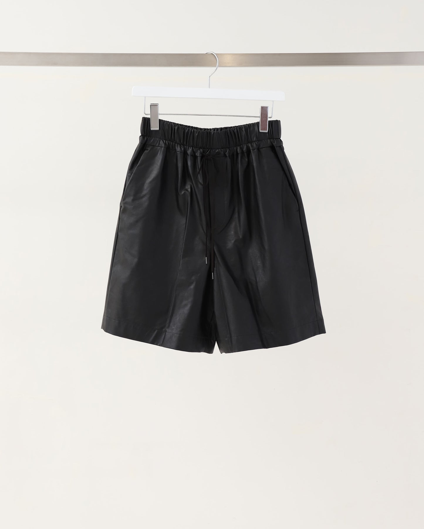 SYNTHETIC LEATHER SHORTS