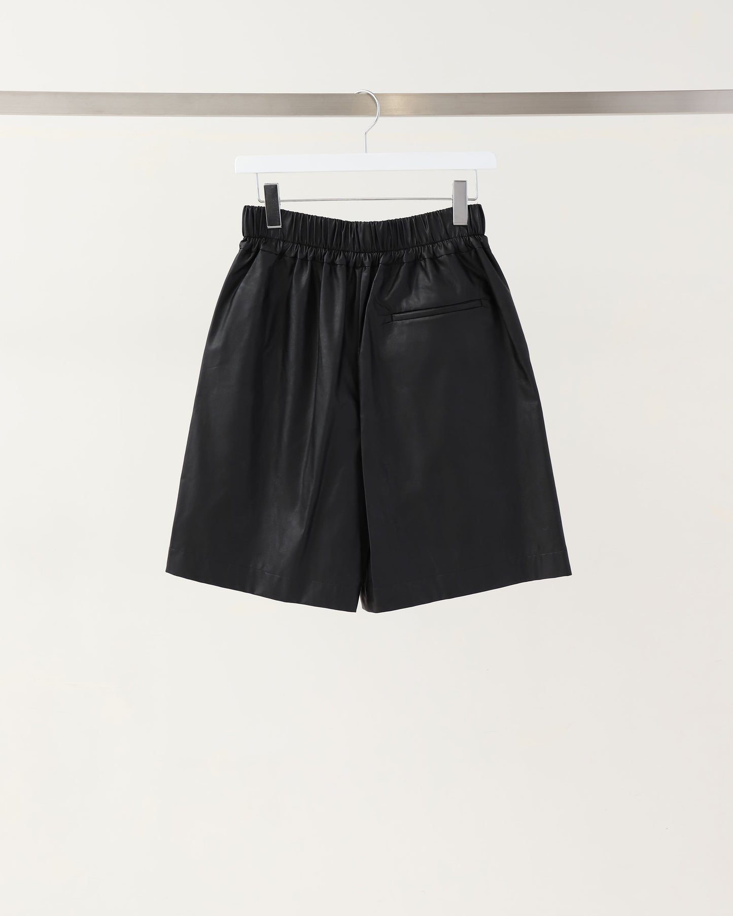 SYNTHETIC LEATHER SHORTS