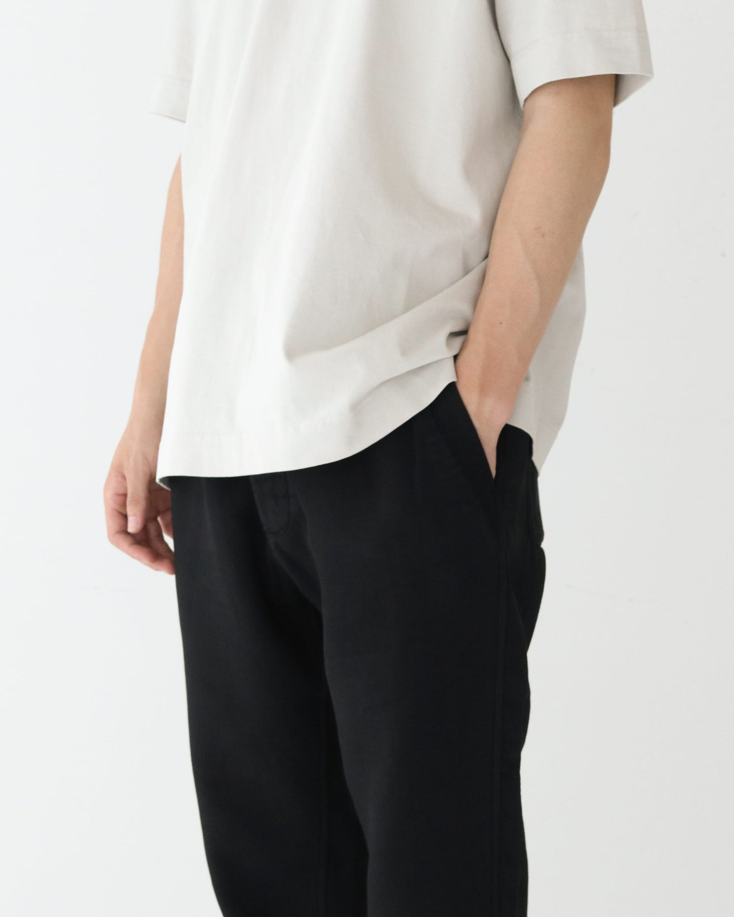 FELIX PANT - JERSEY WEAVE ONYX