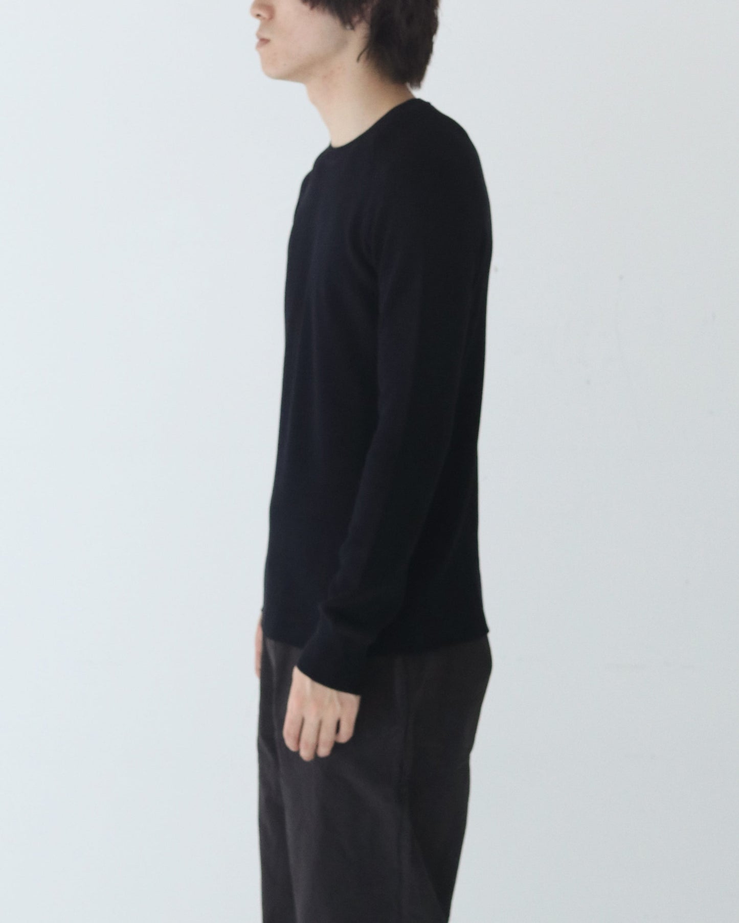 RIB STITCH SWEATER - CREPE SUD NIGHT