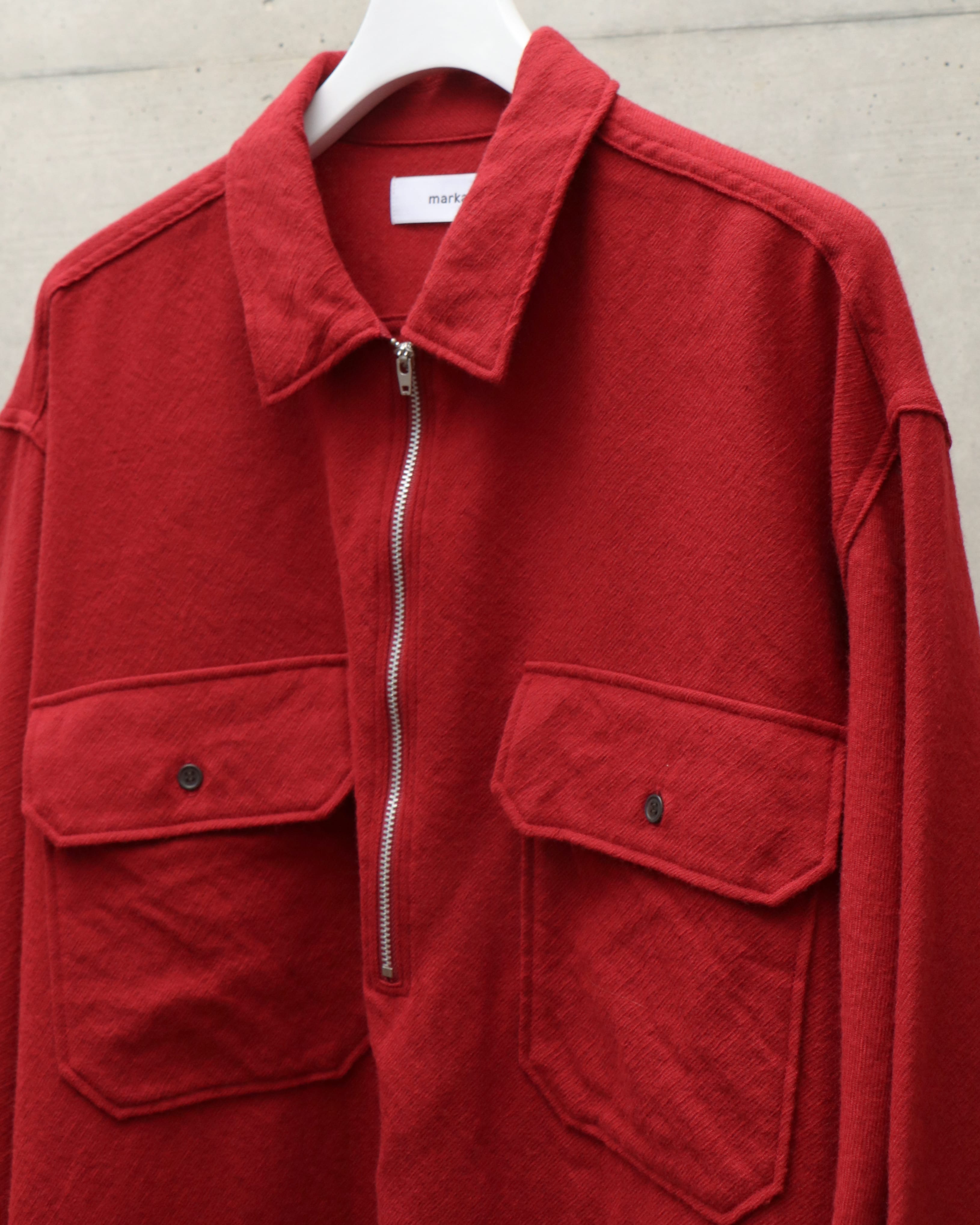 HALF ZIP SHIRT RED