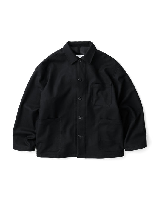 Flannel Serge Coverall BLACK